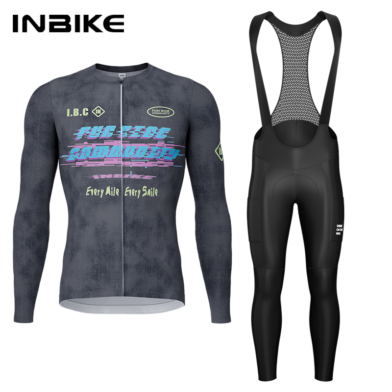 인바이크 봄 가을 사이클링 세트 사이클링 저지 긴팔 패 - Cycling Gear Brands 리뷰 및 가격